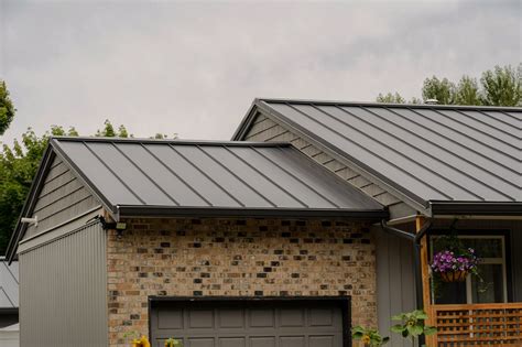 metal roof on tan house|standing seam metal roofing menards.